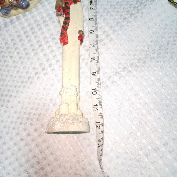 WINDSOR EUC 12" SNOWMAN SHOVEL SAND CASTLE CHRISTMAS STANDING FIGURINE - Picture 2 of 6